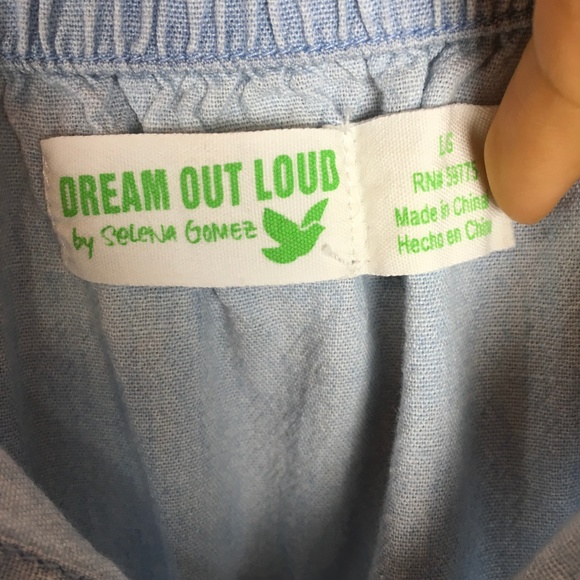 Selena Gomez | Denim Button Down Romper L - Picture 6 of 6